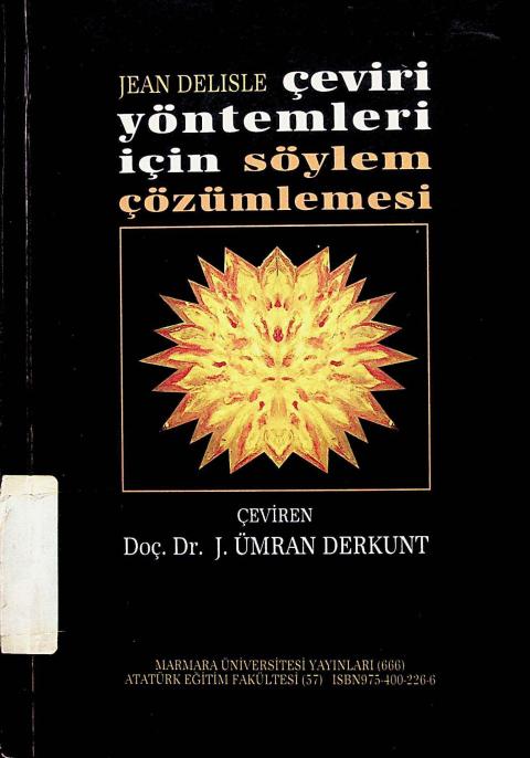 Çeviri Yöntemleri için Söylem Çözümlemesi