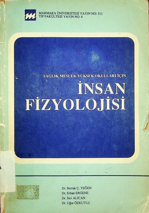 Sağlık Meslek Yüksek Okulları için İnsan Fizyolojisi